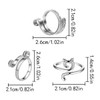 WELANE Knitting Ring, 6 PCS Adjustable Metal Open Crochet Ring
