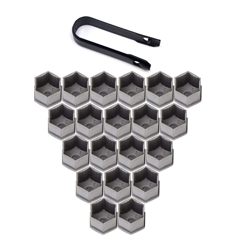 19 mm nut covers, 20 pieces wheel nut caps 19