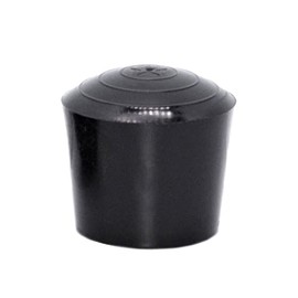 Black Rubber Leg Tips 1 1/4 Inch - Rubber Cane Tips 1 1/4 Inch - Rubber Crutch Tips 1 1/4 Inch - Black Rubber Tips for Chair Legs, Rubber Tips for Canes, Rubber Tips for Crutches (12)