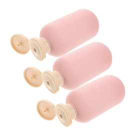LABRIMP Portable Travel Bottles 3 Pack Boys and Girls Squeeze Bottles Flip Cap Empty for Shampoo Conditioner Lotion
