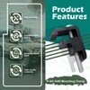 P-AC-04N Camper Shell Clamps, Truck Cap Mounting Clamps, Truck Topper