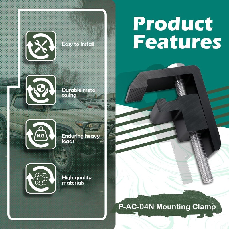 P-AC-04N Camper Shell Clamps, Truck Cap Mounting Clamps, Truck Topper