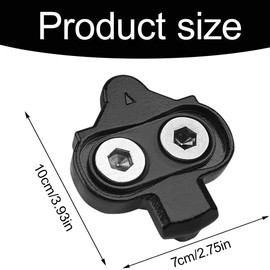 EYVRPAU Bike Bicycle Shoe Plate Set, SPD Compatible Bike Pedal Cleats, Pedal Plates Bicycle Accessories