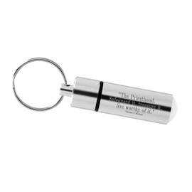 Silver Aluminum Christus Oil Vial for Consecrated Oil for Members of LDS Church and Missionaries…