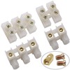 Tnisesm/30Pcs Quick Connect Screw Terminal Block 2/3 Position Wire Connectors