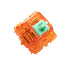 C³ Equalz x TKC Banana Split 62g / Tangerine 5-Pin Linear Switches for Custom Gaming Mechanical Keyboards (Tangerine 62g, 110 switches)