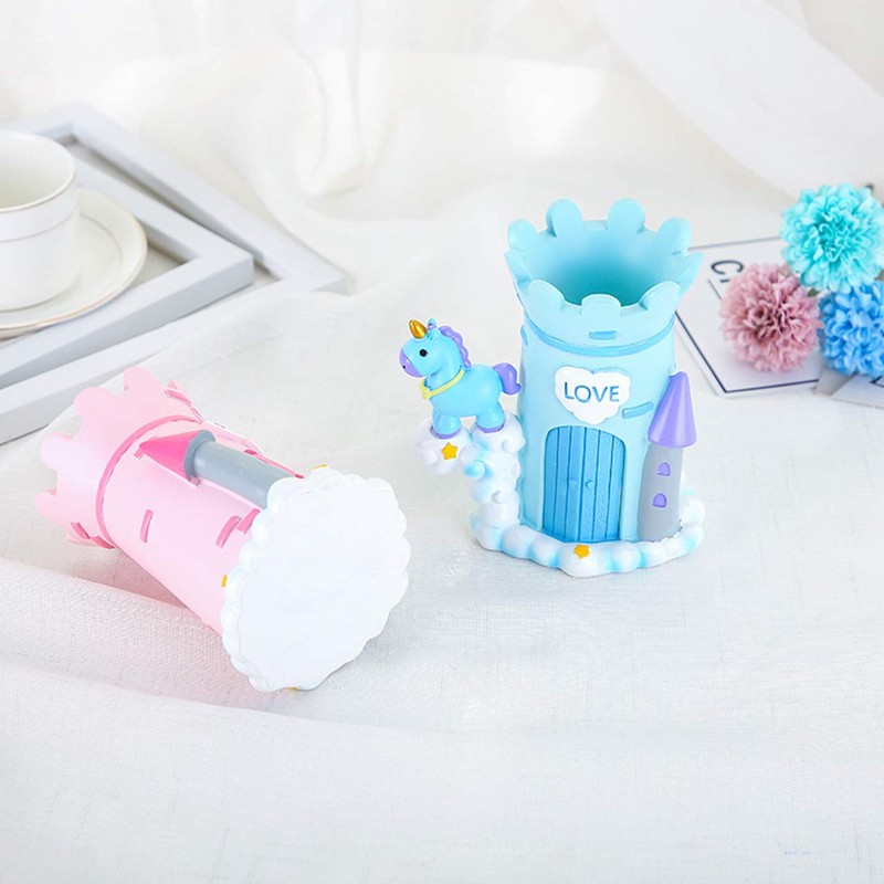 Queen-b Unicorn Pen Stand, Pen Stand, Cute Girl, Tabletop, Storage