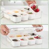 IWTTWY Fridge Storage Containers, Plastic Food Containers with Lids, Snack