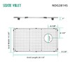 Serene Valley Sink Bottom Grid 28-1/4" x 14-3/8", Side Drain