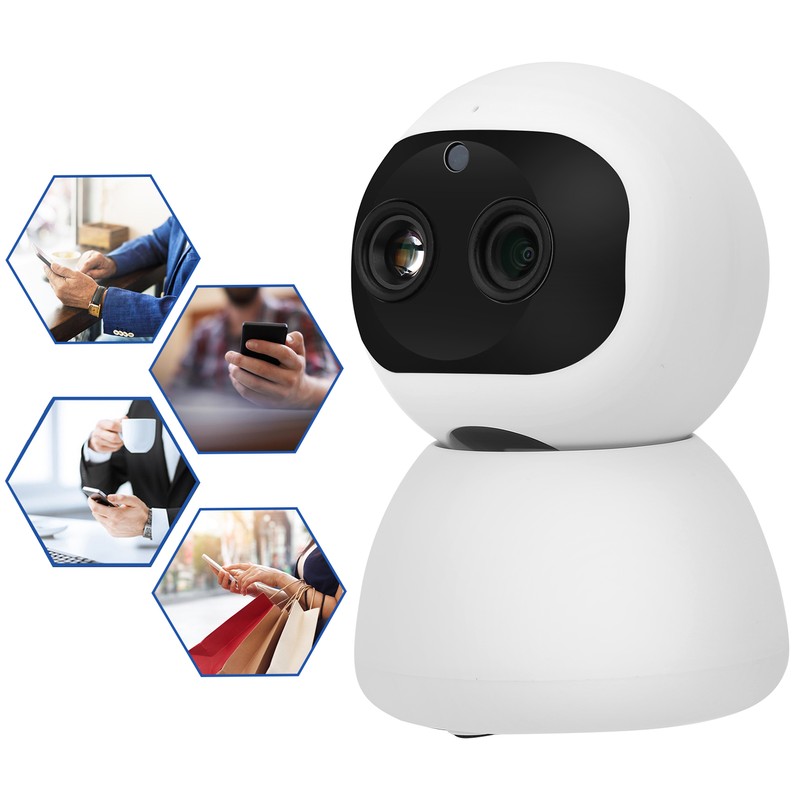 1080P Wifi PTZ Camera Dual Lens Motion Detection 2‑Way Audio
