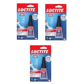 Loctite (234796 ) Super Adhesive Caulk Glue Liquid 10-Gram Longneck Bottle (3-PK