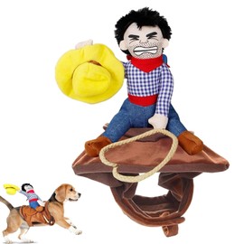 Perro equitación, Vaquero con Cierres, Traje Perro Vaquero Estilo Jinete diseño Vestido para Pugs, maltés, Jack Russell Terrier Sritob