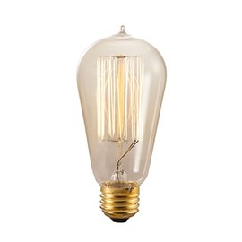 Bulbrite NOS60-1910 60-watt Incandescent Nostalgic 1910 Thread A19 with Medium Base, Antique (4 Pack)