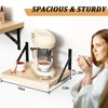 Habudda Floating Shelves for Wall, Natural Wood Hanging Shelf, Wall