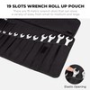 LELEZONE Wrench Roll Up Pouch, 19+1 Pockets Utility Roll, Portable