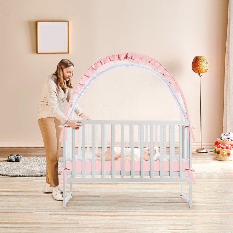 Crib Tent to Keep Baby from Climbing Out - Mesh