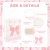 KEUKORZ 12pcs Pink Bow Gift Bag Coquette Bowknot Gift Bags