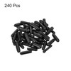sourcing map Rubber End Caps, 240Pcs Round Screw Thread Protector