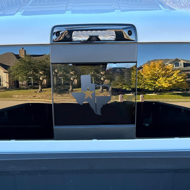 for Ford F150 2015-2023 Rear Middle Window Shape of Texas