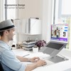 BoYata Laptop Stand, Adjustable Laptop Riser with Slide-Proof Silicone and