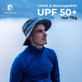 ALPIN LOACKER Outdoor Sun Hat with UV Protection, Premium Hiking Hat for Outdoor and Mountain Sports Made from Recycled Materials, Outdoor Hat for Men and Women, beige