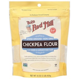 Bob's Red Mill Chickpea Flour, 16oz (Pack of 1) - Non GMO, Gluten Free, Vegan, Keto Friendly Friendly, Kosher