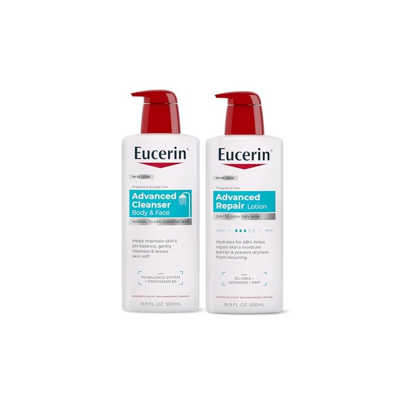 Eucerin Advanced Repair Body Lotion, 16.9 Fl Oz Pump Bottle