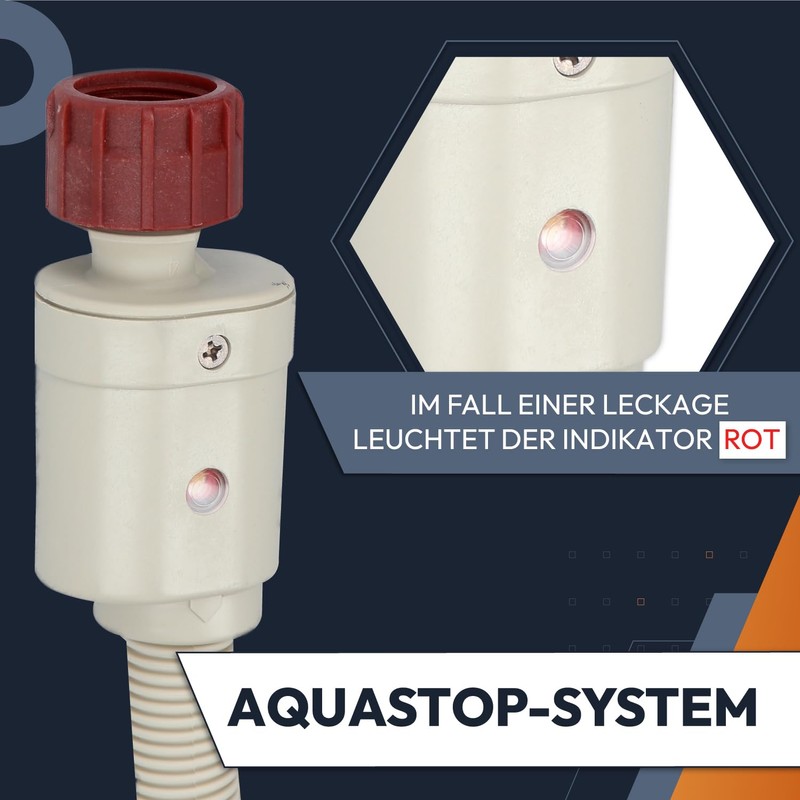 Kenekos - 1.5 - 3 m Aquastop Hose for Washing