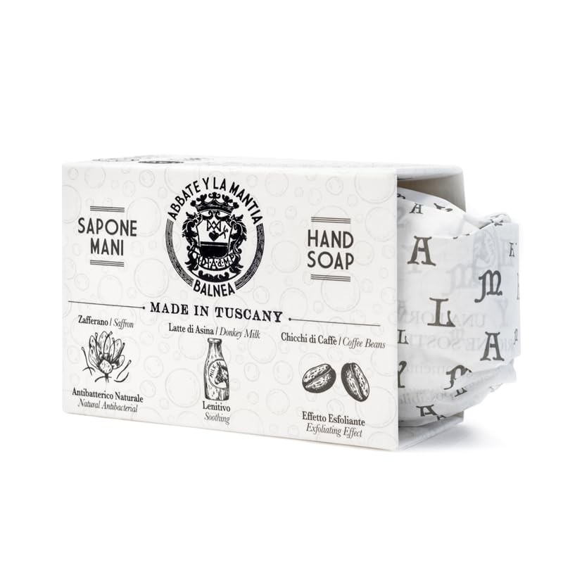 ABBATE Y LA MANTIA: Milk Soap with Coffee Beans -