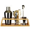 Arora 8Pcs Bartender Kit Bar Set, 20OZ Black & Gold