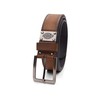 Dickies Men's Industrial Strength Logo Plague Belt, Brown, 42