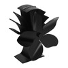 Stove Fan Heat Powered Low Noise Aluminium Alloy 5 Blade