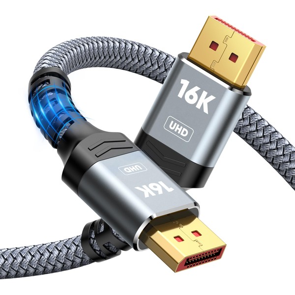 Highwings 16K Displayport Cable 2.1, DP 2.1 Cable 6FT [16K@60Hz,