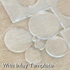Monliful Pack of 4 Circle Inlay Template Set Router Templates