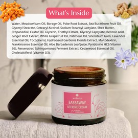 Wellena Wellena EaseAway Uterine Cream by Magdalena | Supports Menstruating and Perimenopausal Women | 1.7 oz