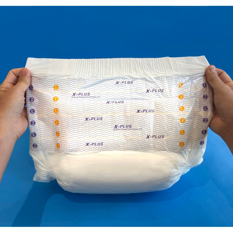 TotalDry Ultimate X-Plus - Fitted Incontinence Briefs Adult Diapers –