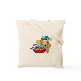 CafePress Easter Labrador Retriever Tote Bag Reusable Natural Beige Canvas Shopping Bag