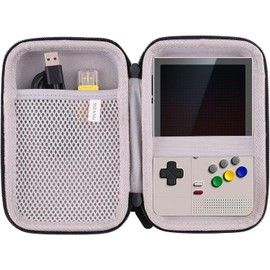 JINMEI Hard EVA Carrying Storage Case Compatible with Retroid Pocket Flip 2 / Retroid Pocket Classic Retro Game Handheld Console Protective Travel Storage Box (Grey)