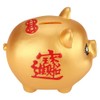 Piggy Bank, Creative Golden Plastic Gran Capacidad Cute Pig Bank