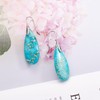 SELOVO Women Girls Blue Turquoise Stone Fishhoop Dangle Drop Earrings