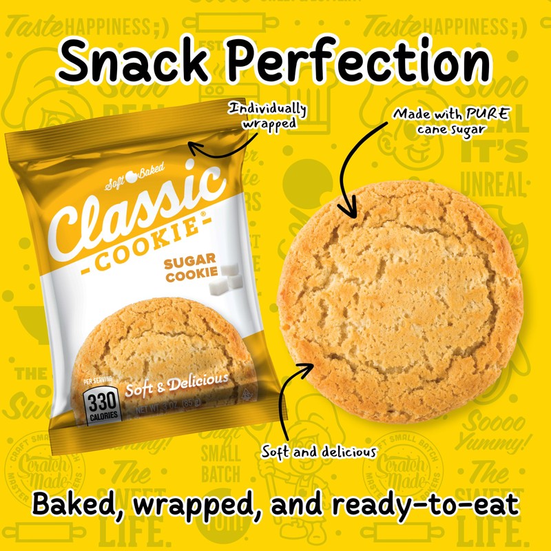 Classic Cookie, Soft Baked Cookie, Variety Pack with 3oz. Chocolate