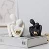 Lyaciomn Mini Couple Statue Abstract Sculpture Home Decor Knick Knacks