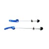 Multi colour bicycle quick release skewer set, front and rear,