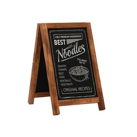 EUROPEL Chalkboard Desktop Portrait, Durable FSC Certified Oakwood Base, Double Sided, for Water Based Marker, for Restaurant, Hotel