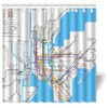FUNNY KIDS' HOME New York Metro Subway Map Shower Curtain