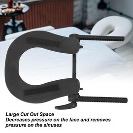 마사지 테이블 얼굴 머리 받침 후크 루프 패스너, 조절식 설치, 침대 스탠드, 미용실용 Massage Table Face Headrest Hook Loop Fastener, Adjustable Mount, Bed Stand, Salon Use [01 black]