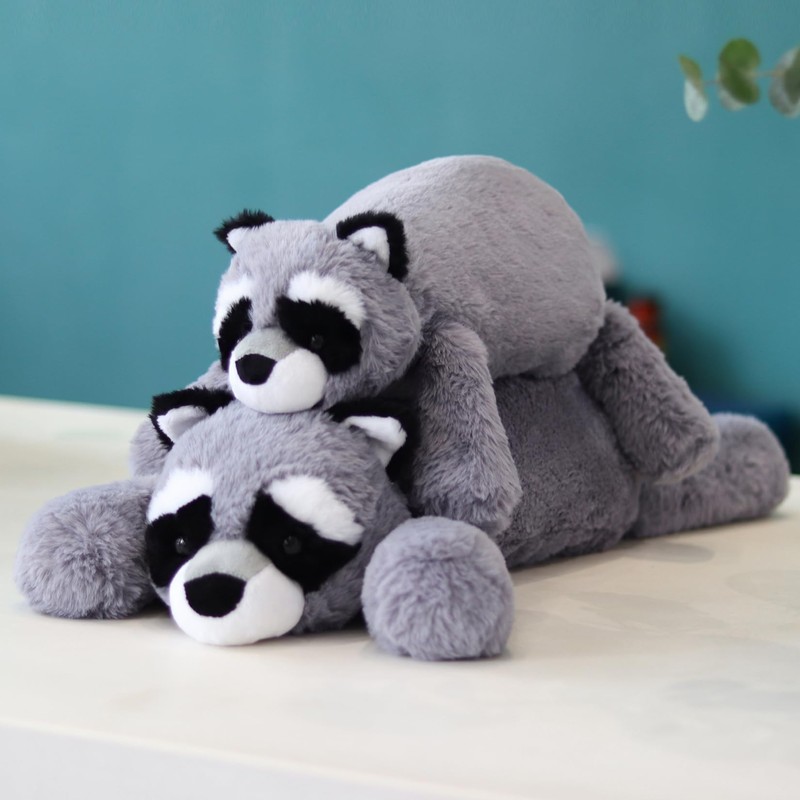 KOPHINYE Weighted Stuffed Animals - Weighted Racoon Stuffed Animals for