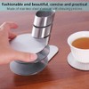 Cup Coasters, Newness Cup Coasters Set with Decorative Rack, Stainless
