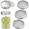 4 Pack Strainer Mesh Lids 316 Stainless Steel WIDE MOUTH