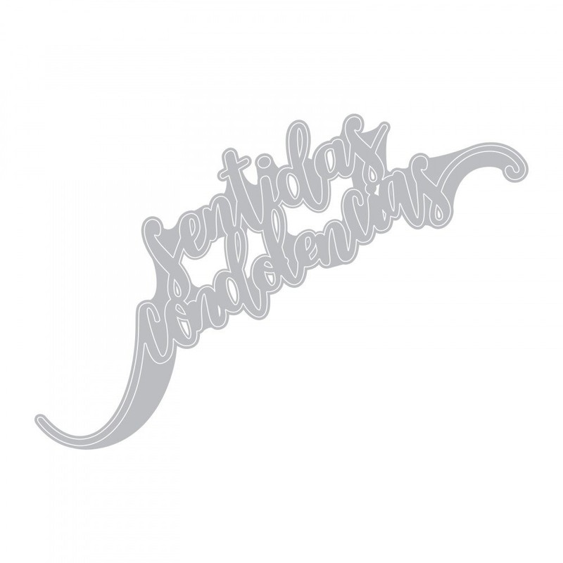 Sizzix Thinlits Die Set - 662951 Sentidas Condolencias (Sincere Condolences)